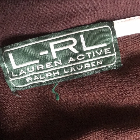 L-RL Ralph Lauren Active, dark brown zip up cotton lightweight jacket size XL - Picture 9 of 13